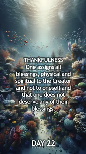 Day 22: Attributing Blessings to Allah