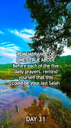 Day 31: Your Final Prayer